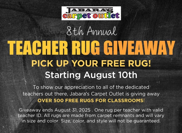 Teacher Rug Giveaway | Jabara's
